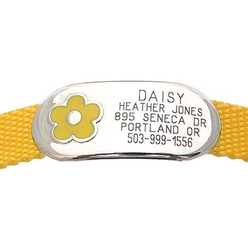 Jewelry Collar Tag - Flower, - Lucky Pet